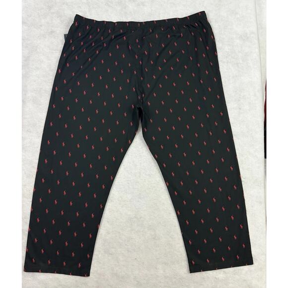Polo Ralph Lauren Black Red Pony All Over Sleepwear Pajama Pants Size 4X NWT - Picture 4 of 14